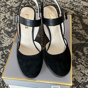 Louise et Cie Black Suede Heels